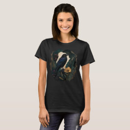 Midnight Botanical Raven T Shirt