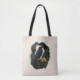 Midnight Botanical Raven Tygkasse