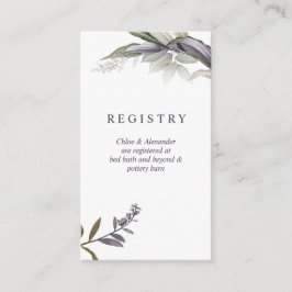 Midnight Botanical-registerkort Tilläggskort