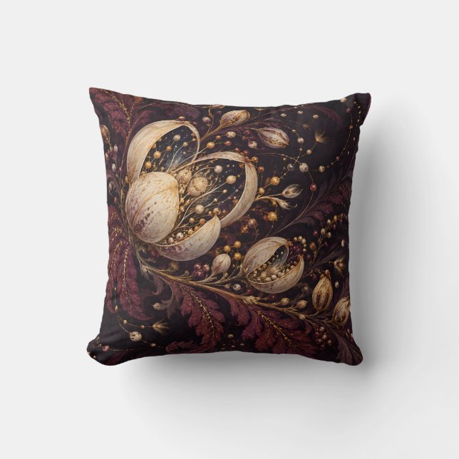 Midnight Botanical Seeds Celestial Garden Kudde (Framsida)