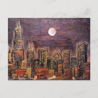 Midnight Chicago © Vykort