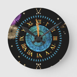Midnight Clock Rund Klocka