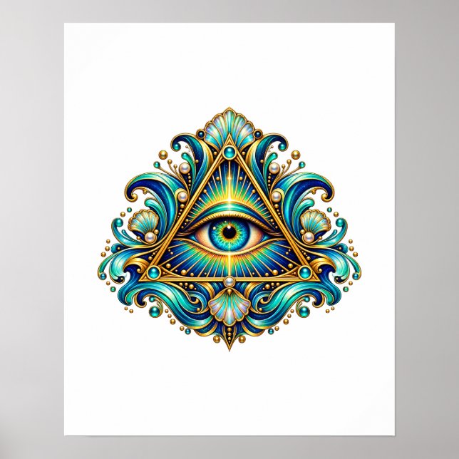 Midnight Compass Eye Affisch (Framsidan)
