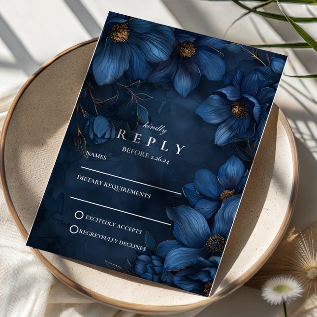 Midnight Copper Garden Wedding OSA Kort (Skapare uppladdad)