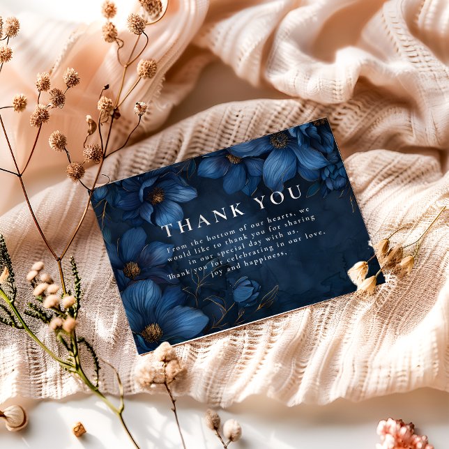 Midnight Copper Garden Wedding Tack Kort (Skapare uppladdad)