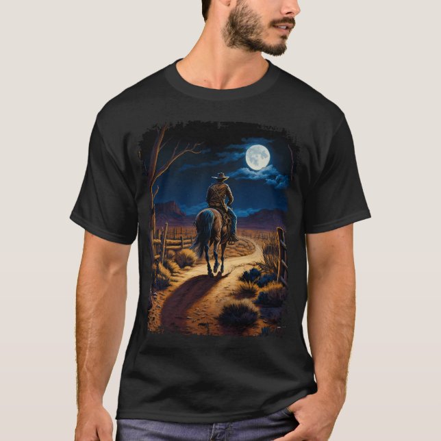 Midnight Cowboy Äventyr T Shirt (Framsida)