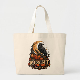Midnight Crow Society Gotisk Halloween Korp Jumbo Tygkasse