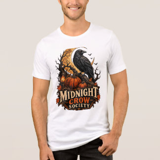 Midnight Crow Society Gotisk Halloween Korp T Shirt