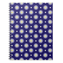 Midnight Daisy Spiral Notebook Anteckningsbok