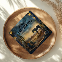 Midnight Desert Cowboy 1st Birthday Rodeo