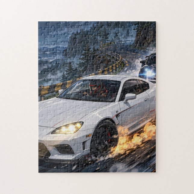 Midnight Drift Racer Pussel (Vertikal)