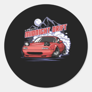 Midnight Drift Runt Klistermärke