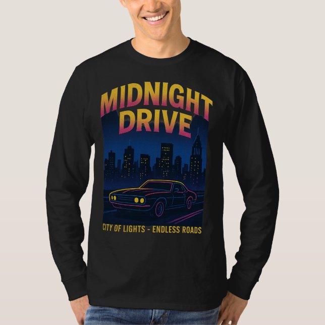 Midnight Drive T Shirt (Framsida)