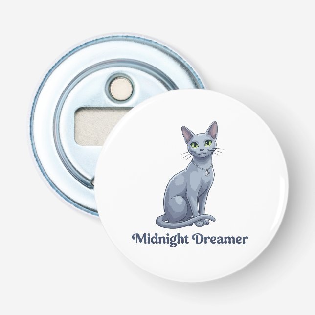 Midnight Drömmare Celestial Katt Flasköppnare (Framsidan)