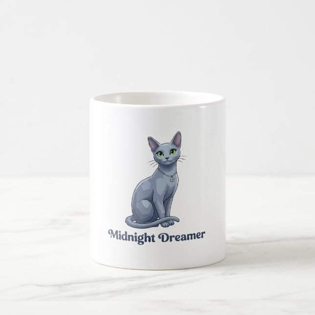 Midnight Drömmare Celestial Katt Kaffemugg (Center)