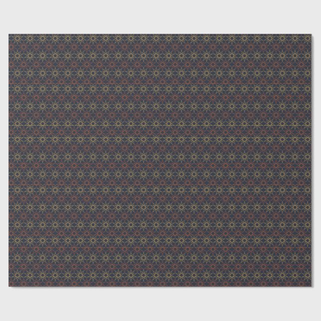 Midnight Duo Geometri Presentpapper (Platt)