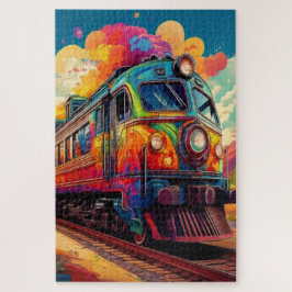 Midnight Express of Color – A Vibrant Journey Pussel