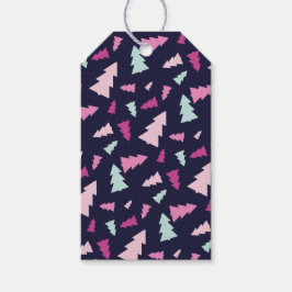 Midnight Festive Forest Gift Tag Presentetikett
