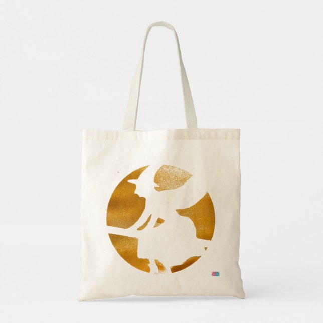 Midnight Flight Tote-väska Tygkasse (Baksida)