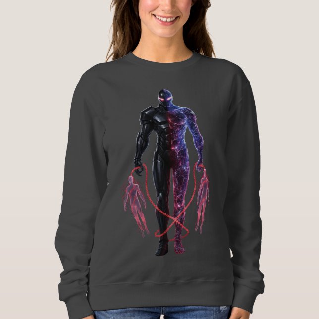 Midnight Force Aesthetic Mörk Energy Hero T Shirt (Framsida)