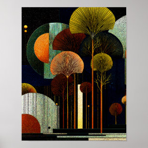 Midnight Forest #11 - 4x5 Digital nedladdning Poster