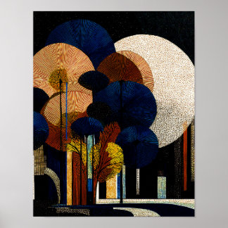 Midnight Forest #13 - 4x5 Digital nedladdning Poster