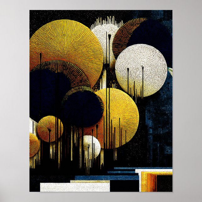 Midnight Forest #14 - 4x5 Digital nedladdning Poster (Framsidan)
