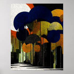 Midnight Forest #16 - 4x5 Digital nedladdning Poster