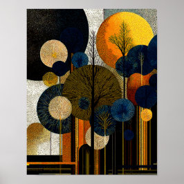 Midnight Forest  #1 - Digital nedladdning Poster