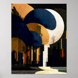 Midnight Forest #3 - 4x5 Digital nedladdning Poster