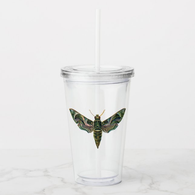 Midnight Forest Vintage Moth Take Away Mugg (Framsida)