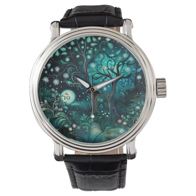 Midnight Forest Watch Armbandsur (Framsida)