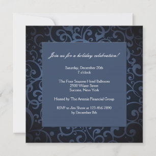 Midnight Formell Part Invitation Inbjudningar