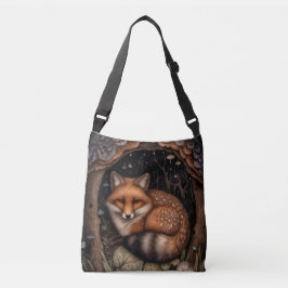 Midnight Fox Crossbody Tote Axelväska