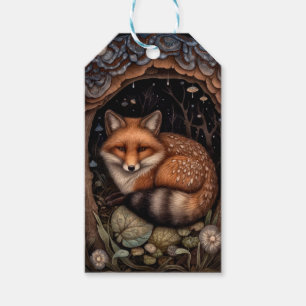 Midnight Fox Gift-Märkre Presentetikett