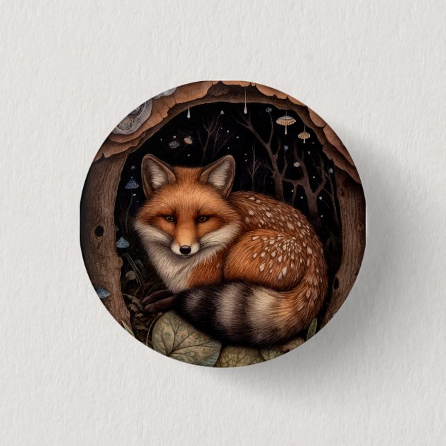 Midnight Fox-knappen Knapp (Framsida)
