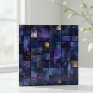 Midnight Galaxy Stars Mosaic Kakelplatta