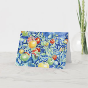 Midnight Garden Blank Notecard Tack Kort