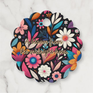 Midnight Garden Gift Märkre Gåvor Etiketter