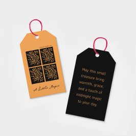 Midnight Garden Line Golden Amber Presentetikett