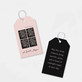 Midnight Garden Line Soft Rosa Presentetikett