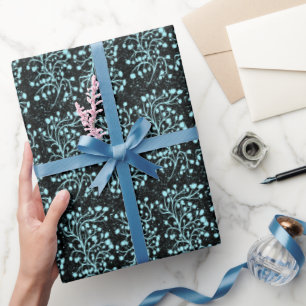 Midnight Garden Line Turquoise Mist Presentpapper
