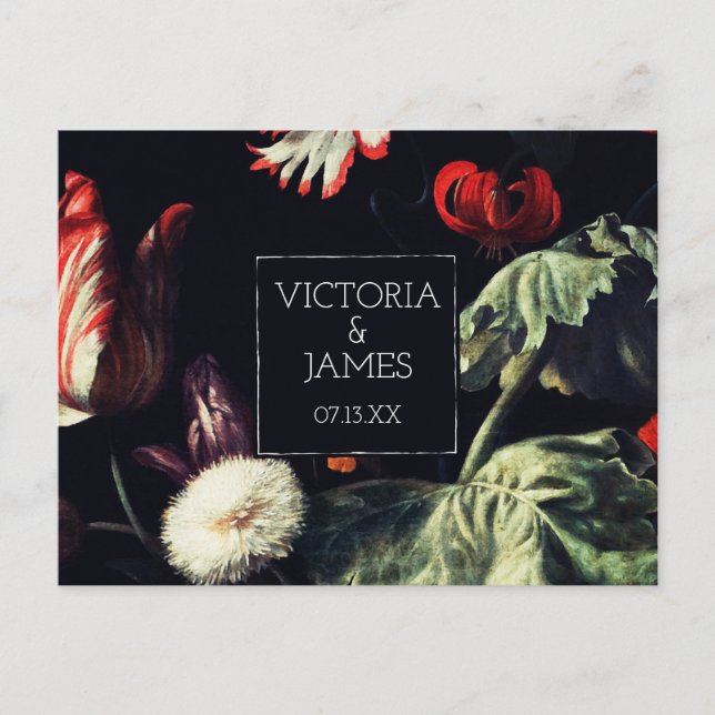 Midnight Garden | Spara vykort för datum (Framsida)