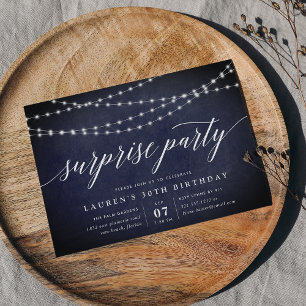 Midnight Garland Surprise Party-inbjudan Inbjudningar