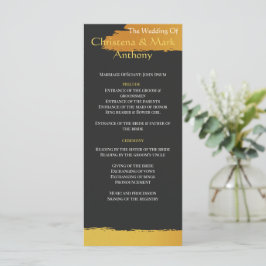 Midnight Gold Bröllopsprogram Program