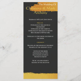 Midnight Gold Bröllopsprogram Program