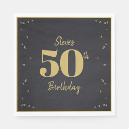 Midnight Gold Milestone Pappersservett