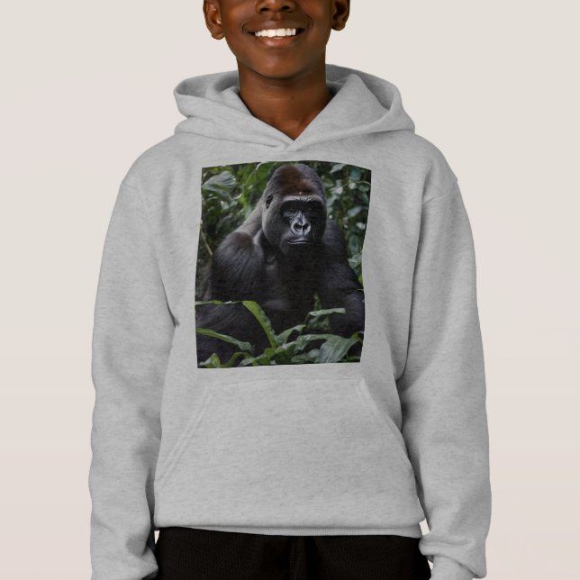 Midnight Gorilla King: Skogarnas monark T Shirt (Framsida)