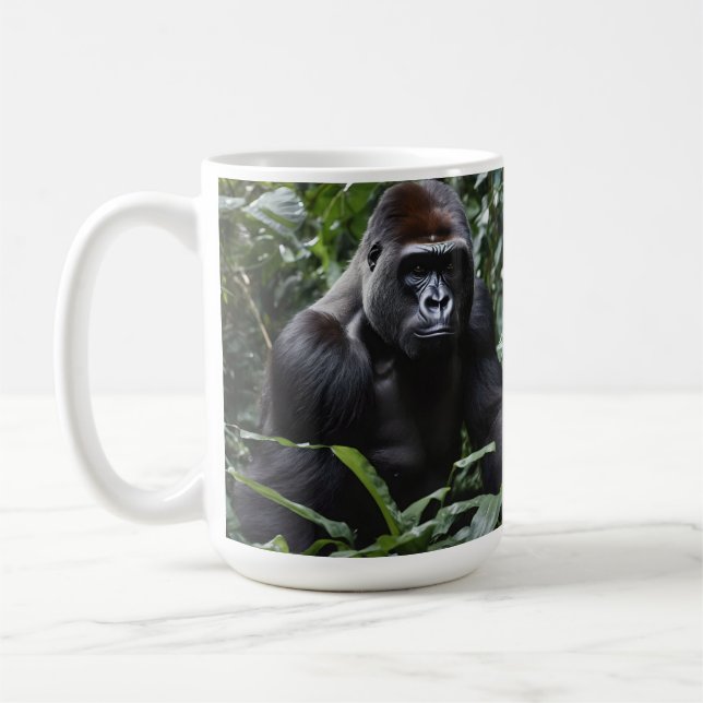 Midnight Gorilla Kung: Monarch of the Forest Kaffemugg (Vänster)