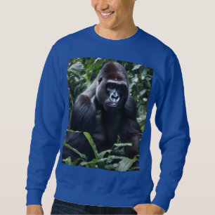 Midnight Gorilla Kung: Monarch of the Forest Lång Ärmad Tröja